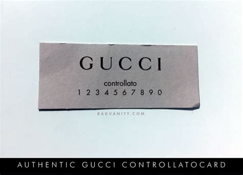 controllato gucci card|how to authenticate gucci sunglasses.